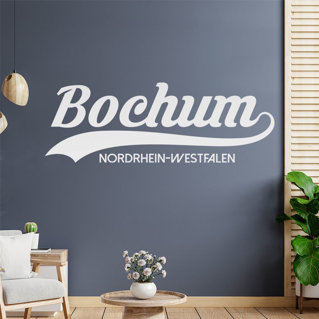 Bochum Nordrhein-Westfalen Wandtattoo Wandaufkleber Wall Sticker - Dekoration, Küche, Wohnzimmer, Schlafzimmer, Badezimmer