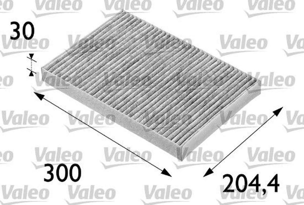VALEO 698683 Innenraumfilter Pollenfilter für AUDI A4 Avant (8ED, B7) Aktivkohle