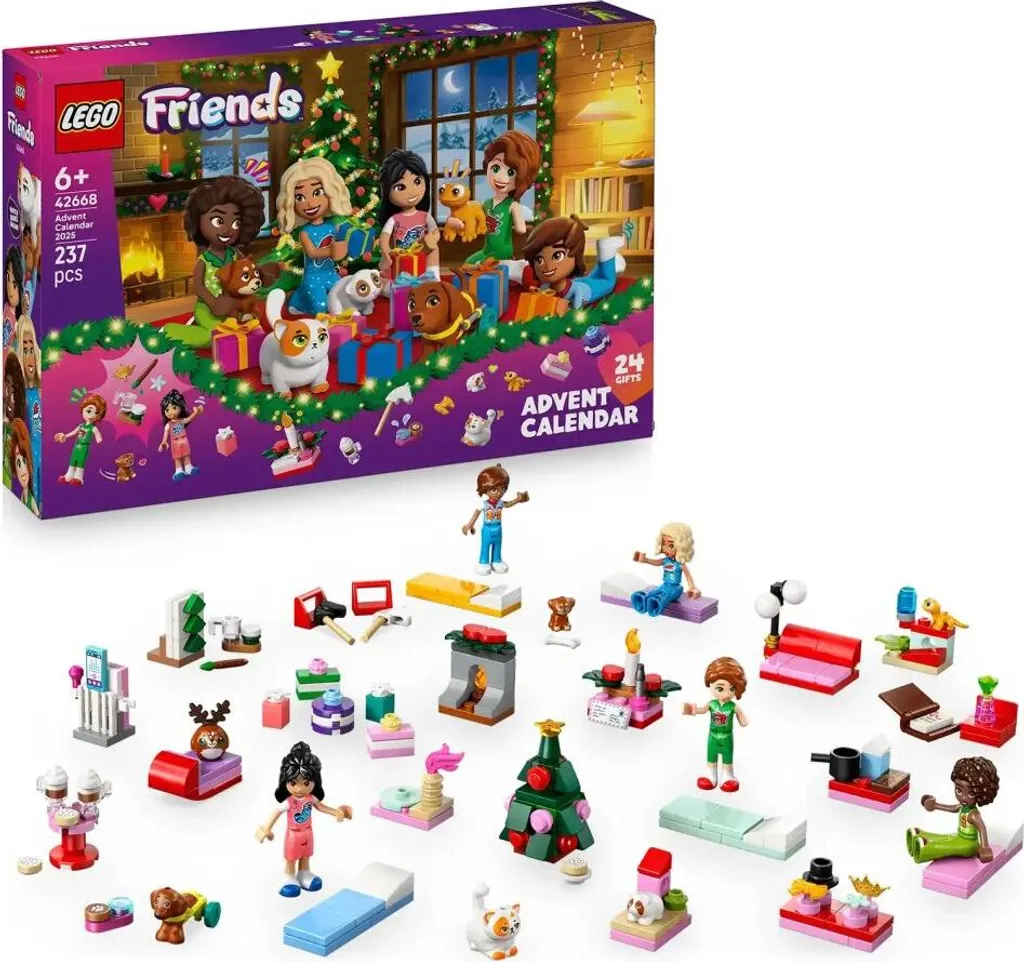 Calendrier de l'Avent 2025 LEGO Friends 42668 - Coffret de 24 Surprises