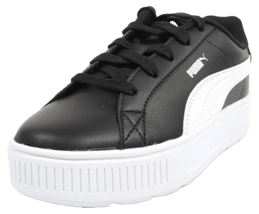 Puma - Kinder Sneaker "Karmen", Leder PP6836 (31 EU) (Schwarz/Weiß)