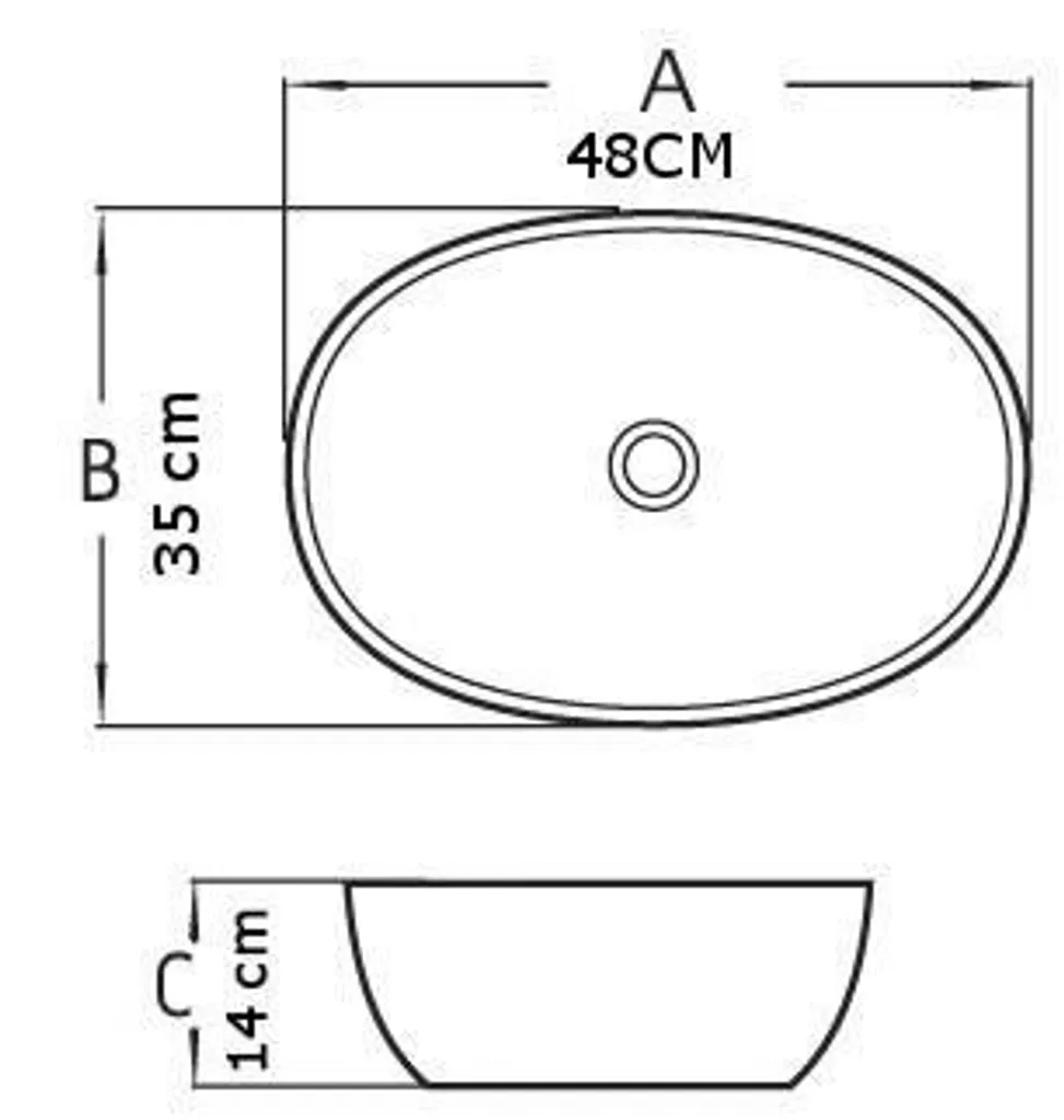 Lavabo MEXEN VIKI Grigio 48 cm | Lavabo da Appoggio Design Moderno - 2