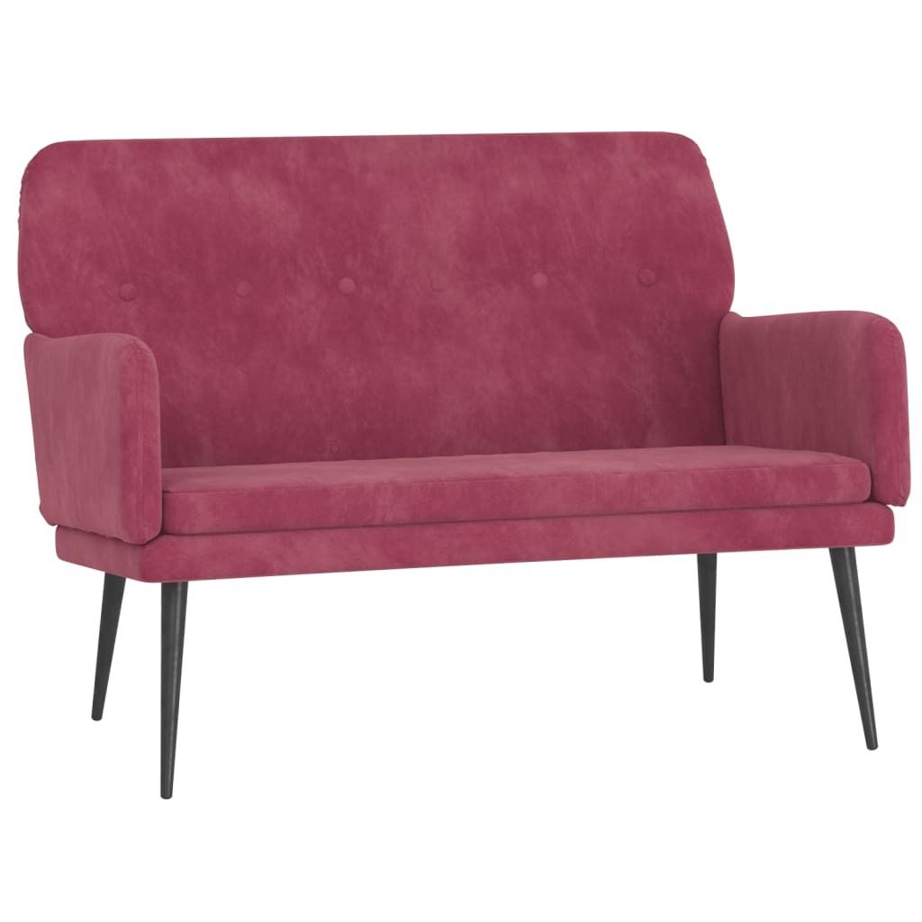 vidaXL Ławka do siedzenia wino czerwone 108x79x79 cm Zdjęcie produktu 