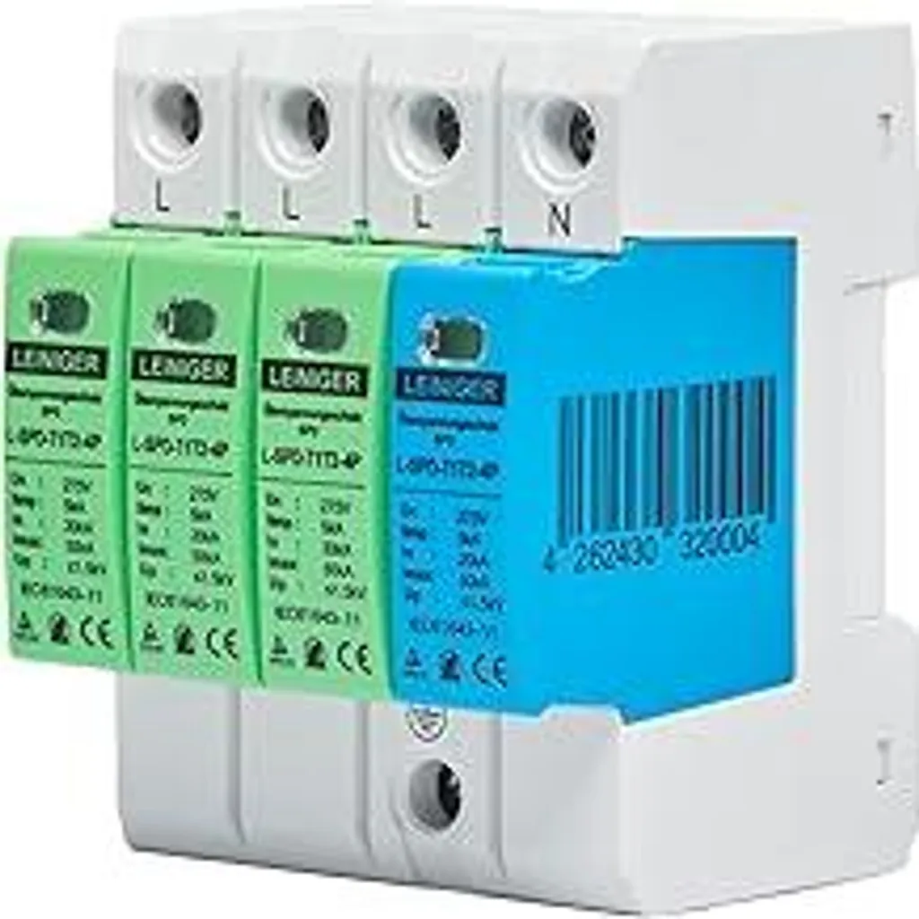 Scaricatore Sovratensione LEINIGER 4 Poli 50kA T1+T2 per Fotovoltaico