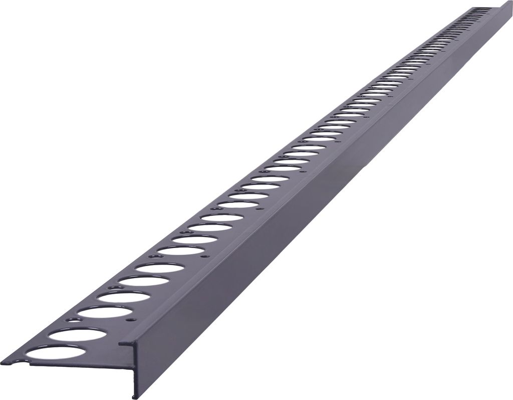 Renoplast Aluminium Treppenstufen-Profil SC1 Keramikboden, Profil 200cm 12mm, Graphit