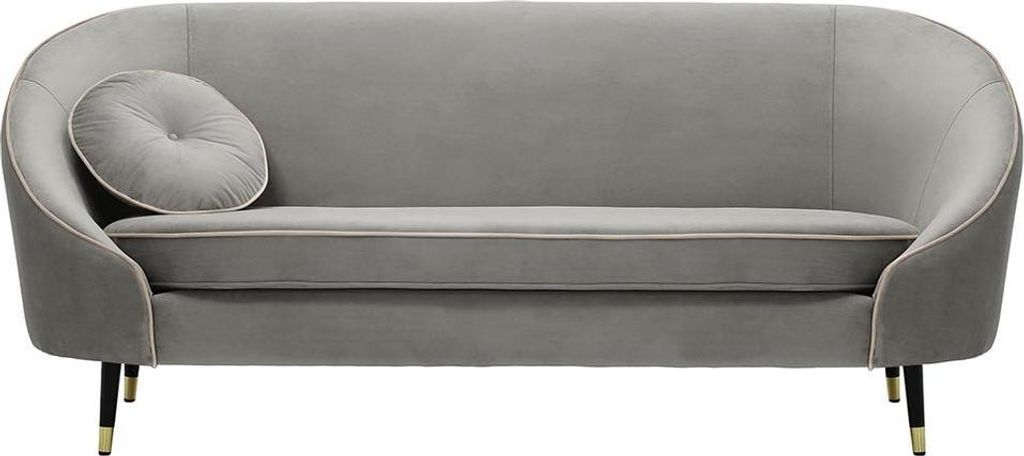 Dreisitzer-Sofa Kooper-Velluto 15-Contrast piping-brass