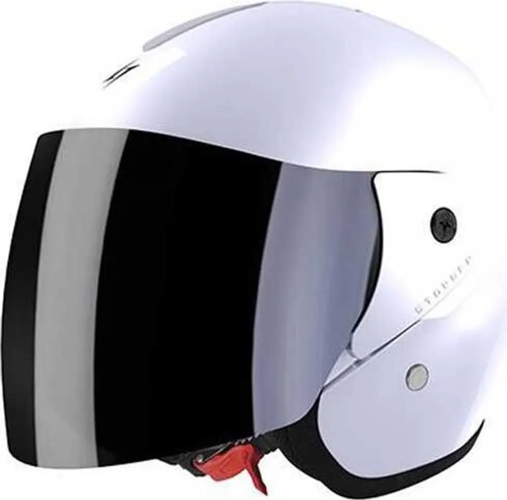 Casque jet Stormer Sun 2.0 blanc M avec double écran solaire interne