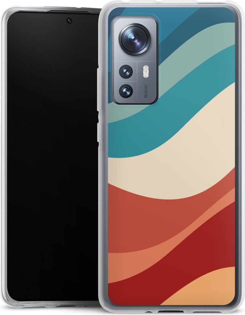 DeinDesign Handyhülle für Xiaomi 12 5G Silikon Hülle Case Smartphone Schutzhülle Farbe Farbverlauf Welle
