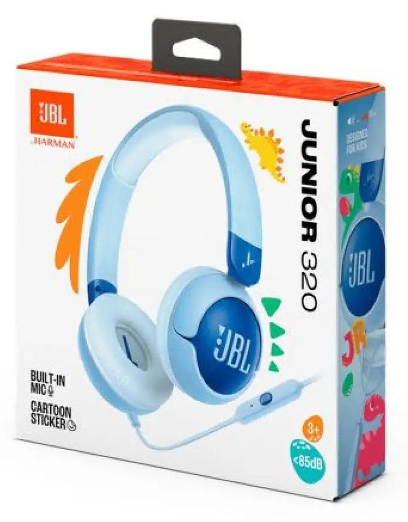 JBL Junior 320 Kabelgebundene Ohrhrer fr Kinder Blau Produktbild 