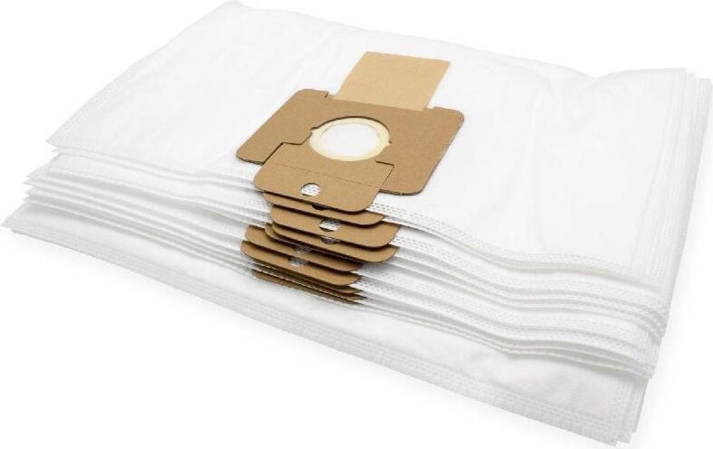vhbw 10x Staubbeutel kompatibel mit Nilfisk Maxxi WD 3 Staubsauger - 41cm x 30cm Weiß