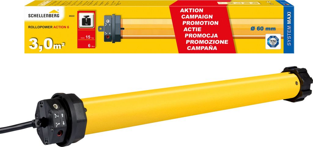 Schellenberg Rollladenmotor Action, mechanische Produktbild 