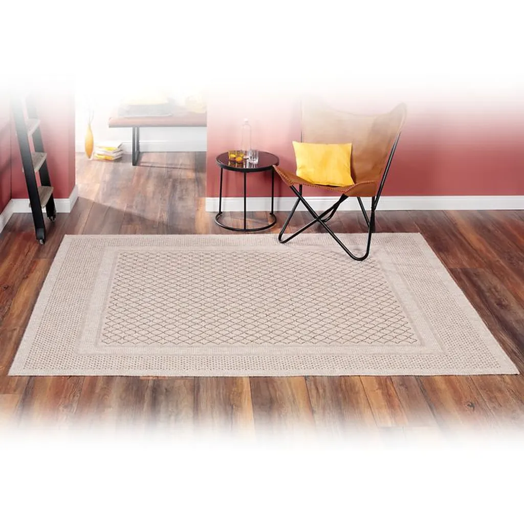 Protégez vos Sols avec Style : Pont Rayon Beige Peyer 80x150 cm Antiplis - 2
