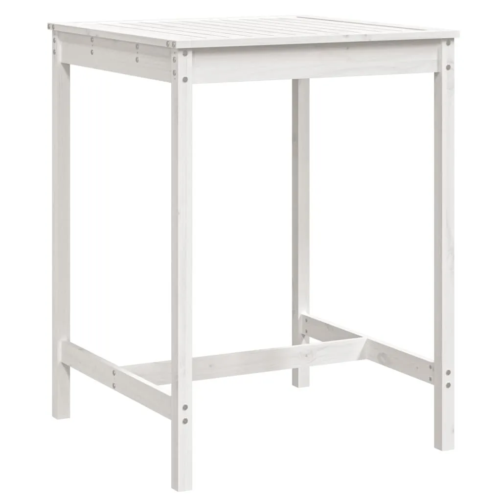 Acquista vidaXL Tavolo da Giardino Bianco 110cm in Legno di Pino Massiccio
