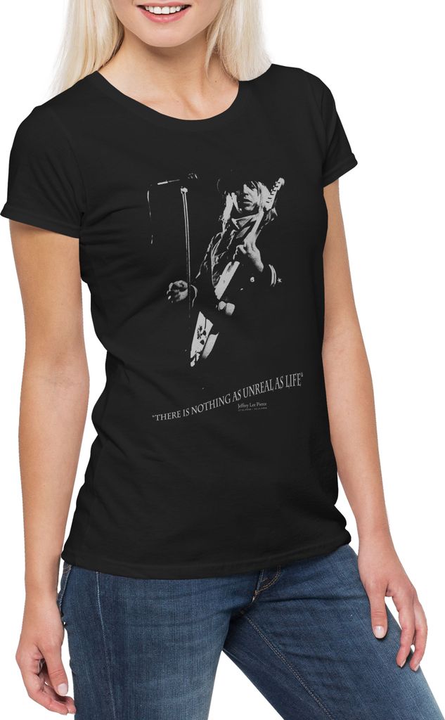 Urban Backwoods Jeffrey Lee Pierce Retro, Damen T-Shirt, Farbe: Schwarz, Größe: S
