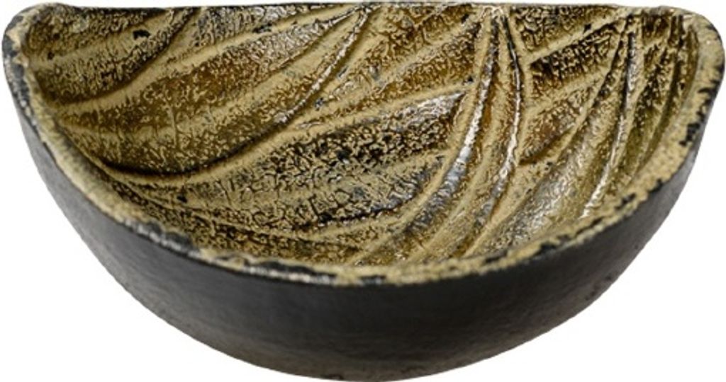 Räucherschale Metall Schwarz/Braun, Ø aussen 13 cm