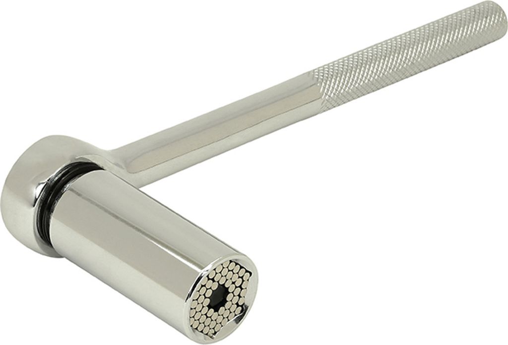 Blanko Ratsche mit Universalnuss 7-19 mm für Muttern,Schrauben und Haken, 3er-Set inkl. Akkuschrauber-Adapter