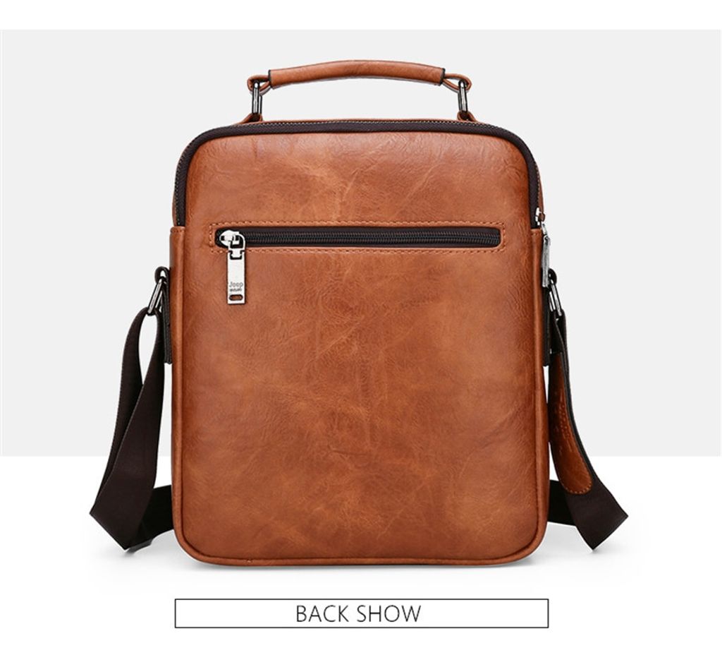 JEEP BULUO Big Size Umhängetasche Herrenhandtaschen Produktbild 2