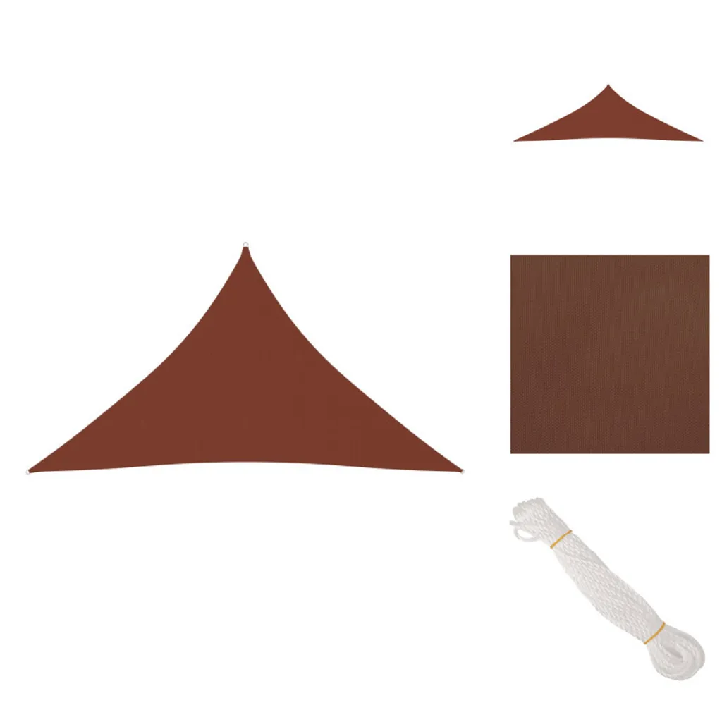 Tenda Parasole vidaXL Triangolare Rosso Terracotta Oxford 2.5m