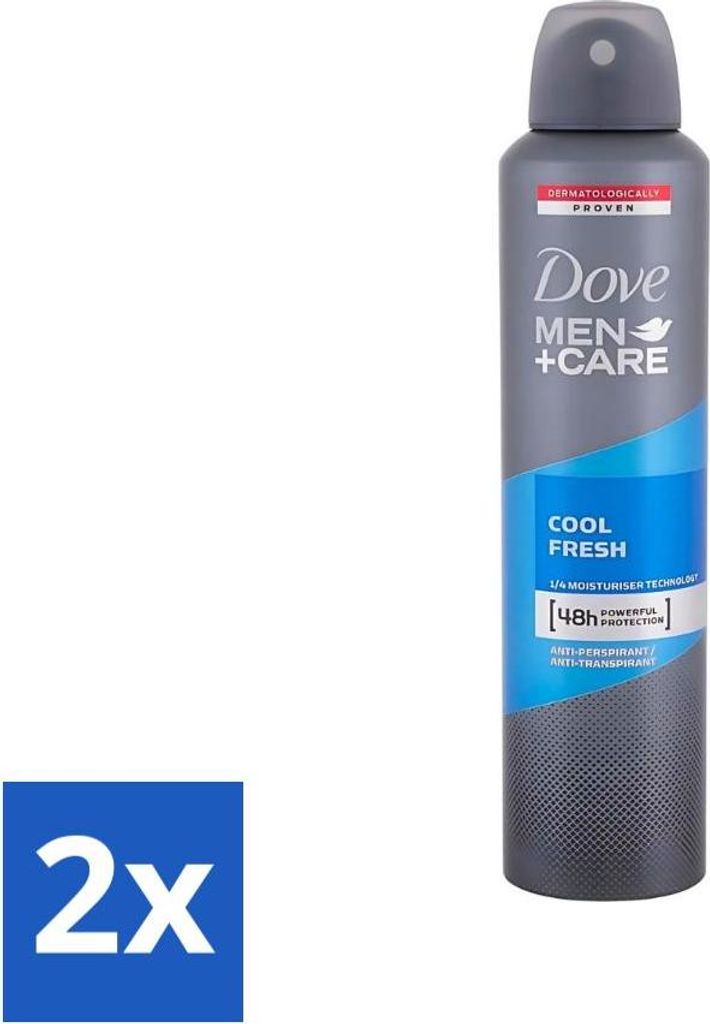 Dove - Deodorant - Spray Men+Care Cool Fresh - Erfrischender und langanhaltender Schutz - 250 ml - Vorteilspack - 2 Stücke