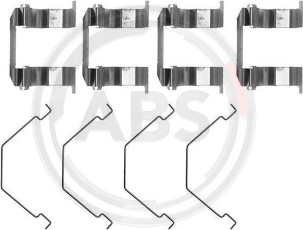 A.B.S. 1158Q Zubehörsatz, Scheibenbremsbeläge OE 126115800 kompatibel mit MX-6, Premacy, Xedos 6