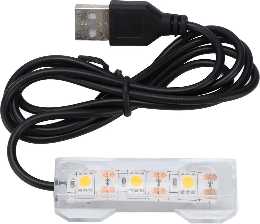 Luce LED USB per Acquario: Spettro Giallo per Paesaggio e Piante - 1