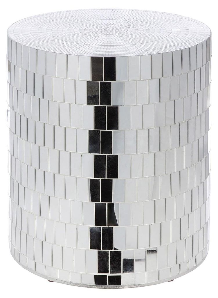 Gilde bijzettafel, rond, "Disco", glasvezel, spiegelglas, Productafbeelding 