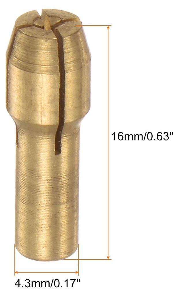 15 Stš¹ck Bohrfutter Spannzangensatz 0,5-0,6mm, Messing Bohrer Spannfutter, Heckdurchmesser 4,3mm fš¹r Leichtes Zubeh?r, Hochgeschwindigkeitsbo...