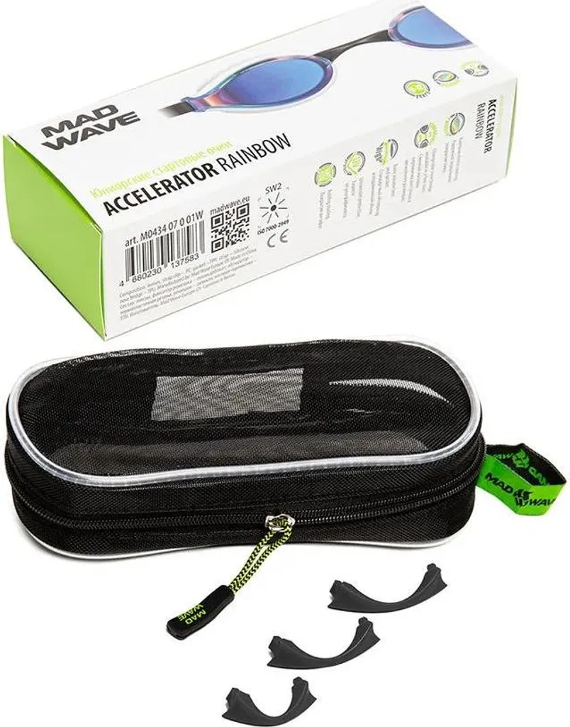 Madwave Accelerator Rainbow Junior Mirror Lunettes de Natation Enfants - 4