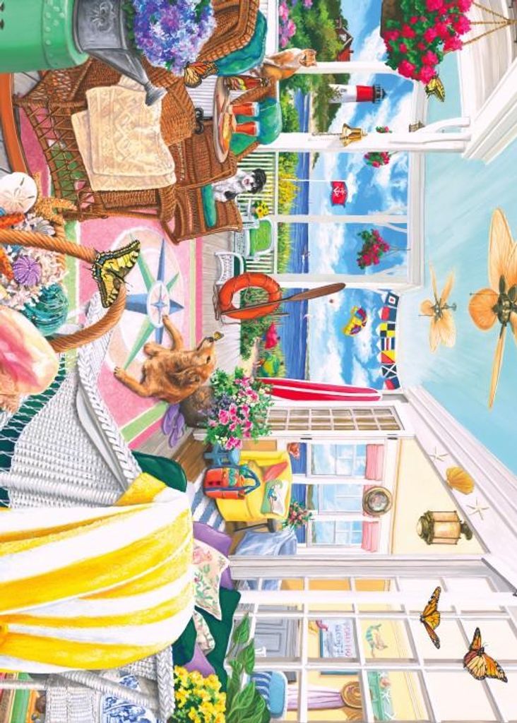 Bluebird Puzzle Sommerveranda - 500 Teile buntes Spielzeug