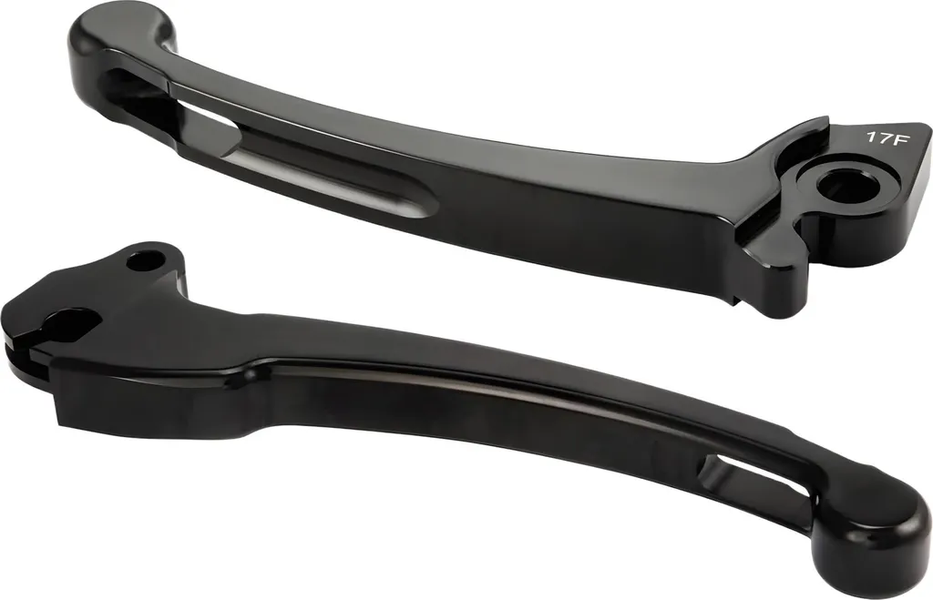 Leviers Vespa PX 98-11 en aluminium CNC noir SIP Style haute finition pro