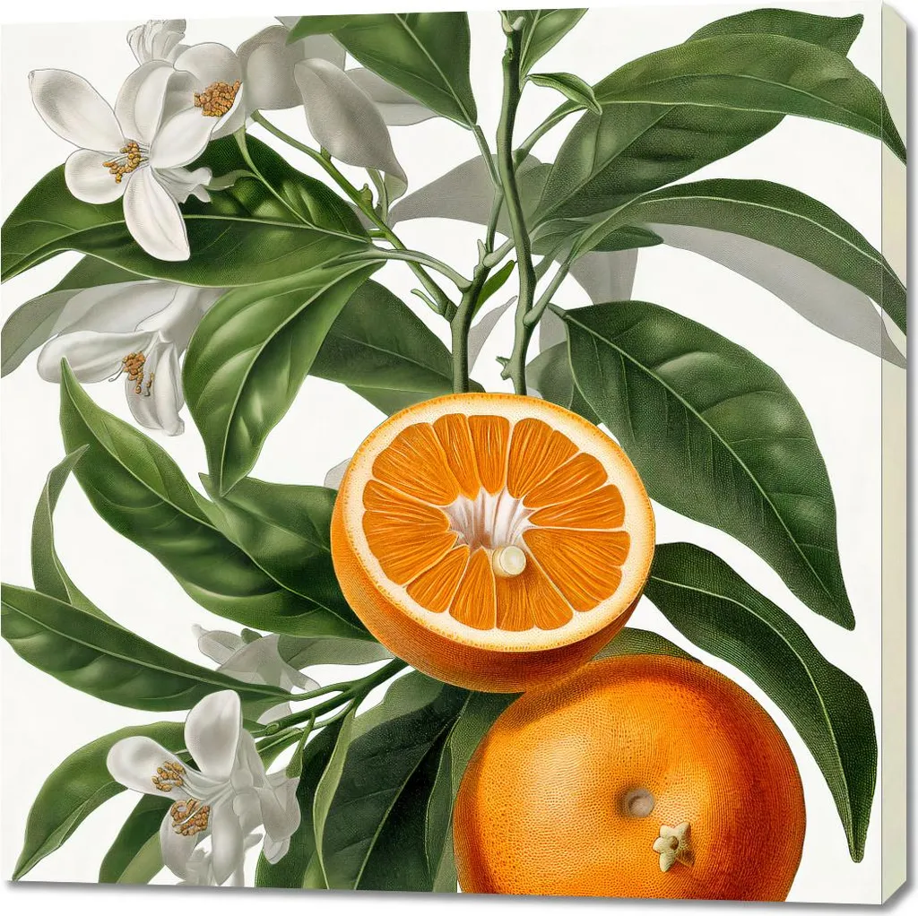 Offerta Quadro 100x100 Arance - Stampa su Tela Canvas Spessa