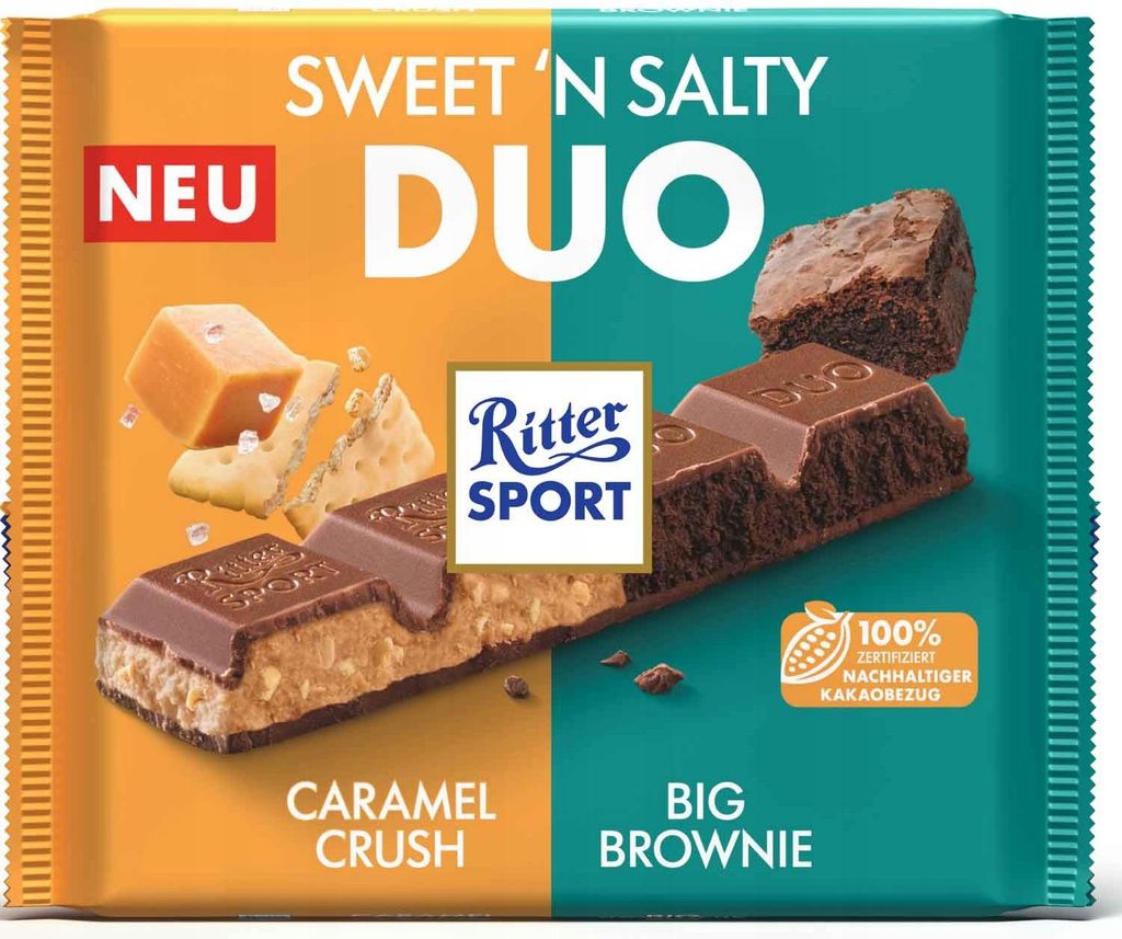 Ritter Sport Sweetn Salty Duo au caramel et au biscuit au Image du produit 