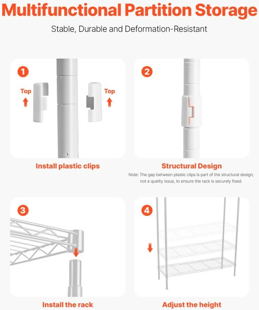 Solution de rangement peu encombrante pour machine à laver 4 plateaux - 7