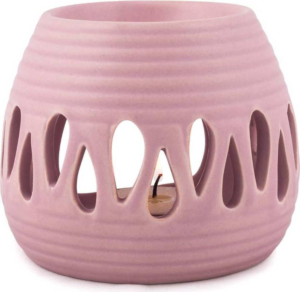 pajoma Keramik Duftlampe Simple in rosa, Höhe 8 cm