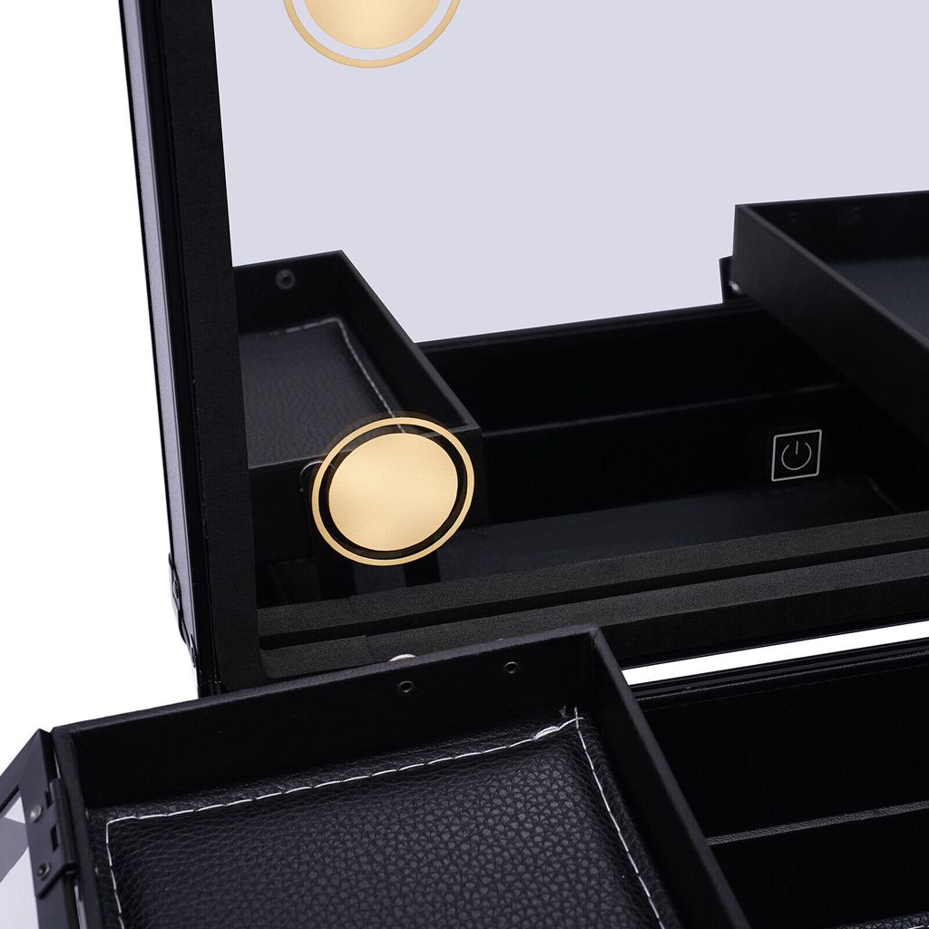 Kosmetický kufřík Make-up Case Black Kadeřnický kufřík Obrázek produktu 8