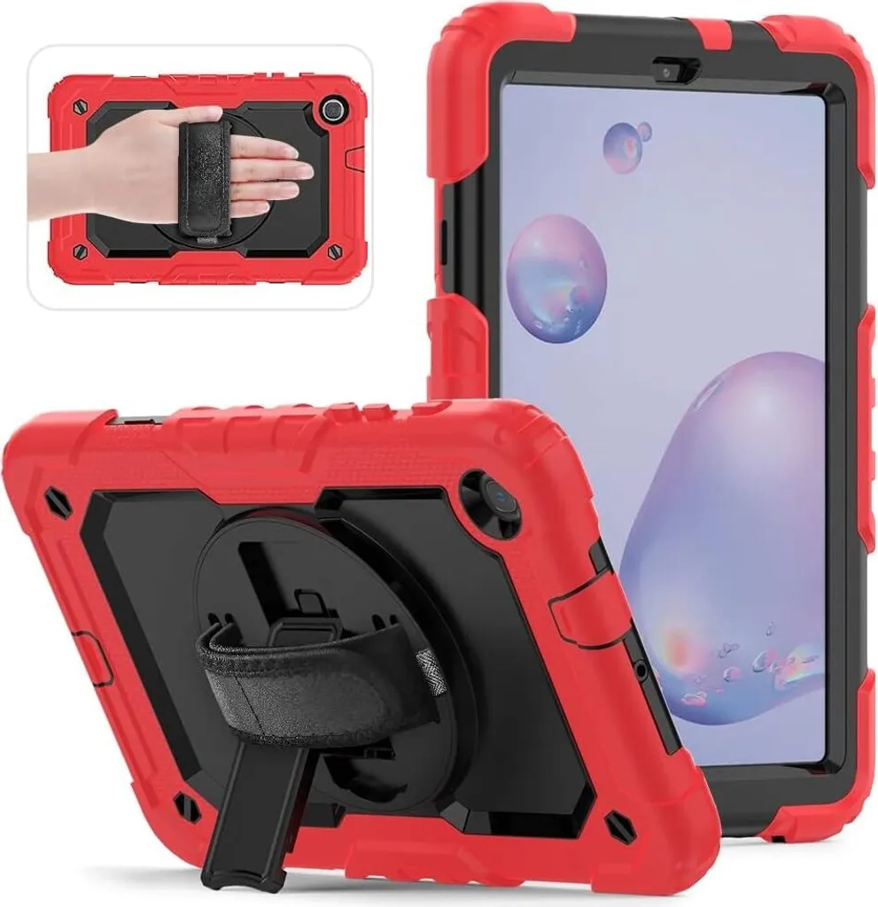 Custodia Outdoor Samsung Tab A 8.4 con Tracolla Rossa - Travel Ready