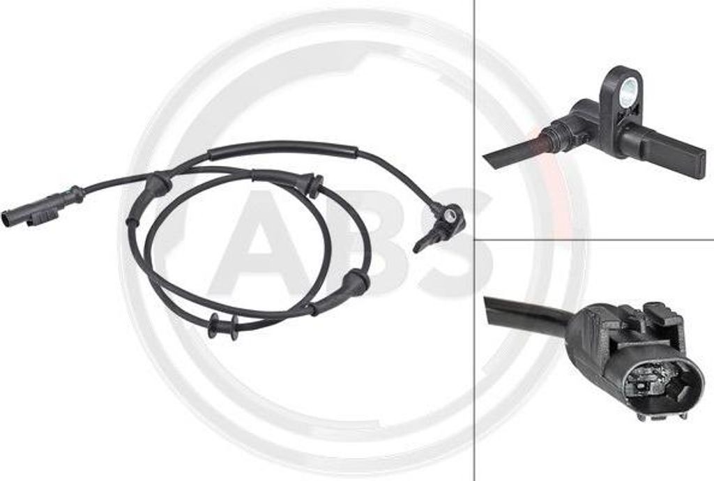A.B.S. 30222 Raddrehzahlsensor OE 51834734 kompatibel mit Panda, Ypsilon