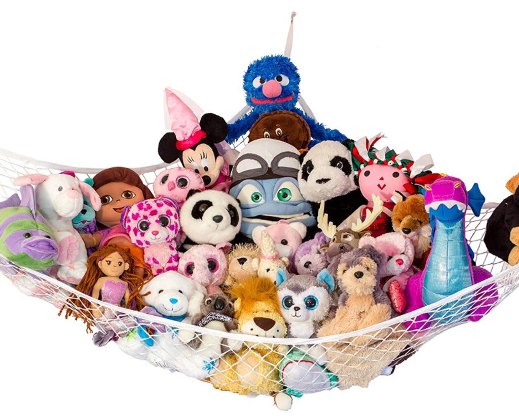 Spielzeug Stofftiere Hängematte Netz Kinderspielzeug Lagerung Organizer Haushalt 