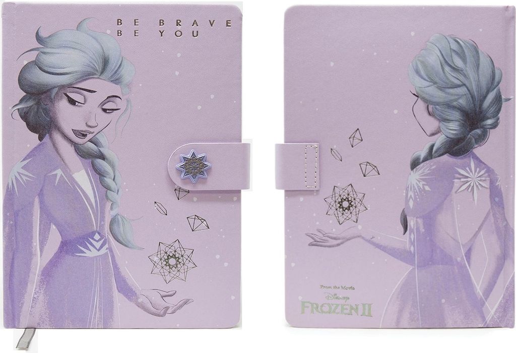 a5 premium disney notebook frozen 2 lilac snow