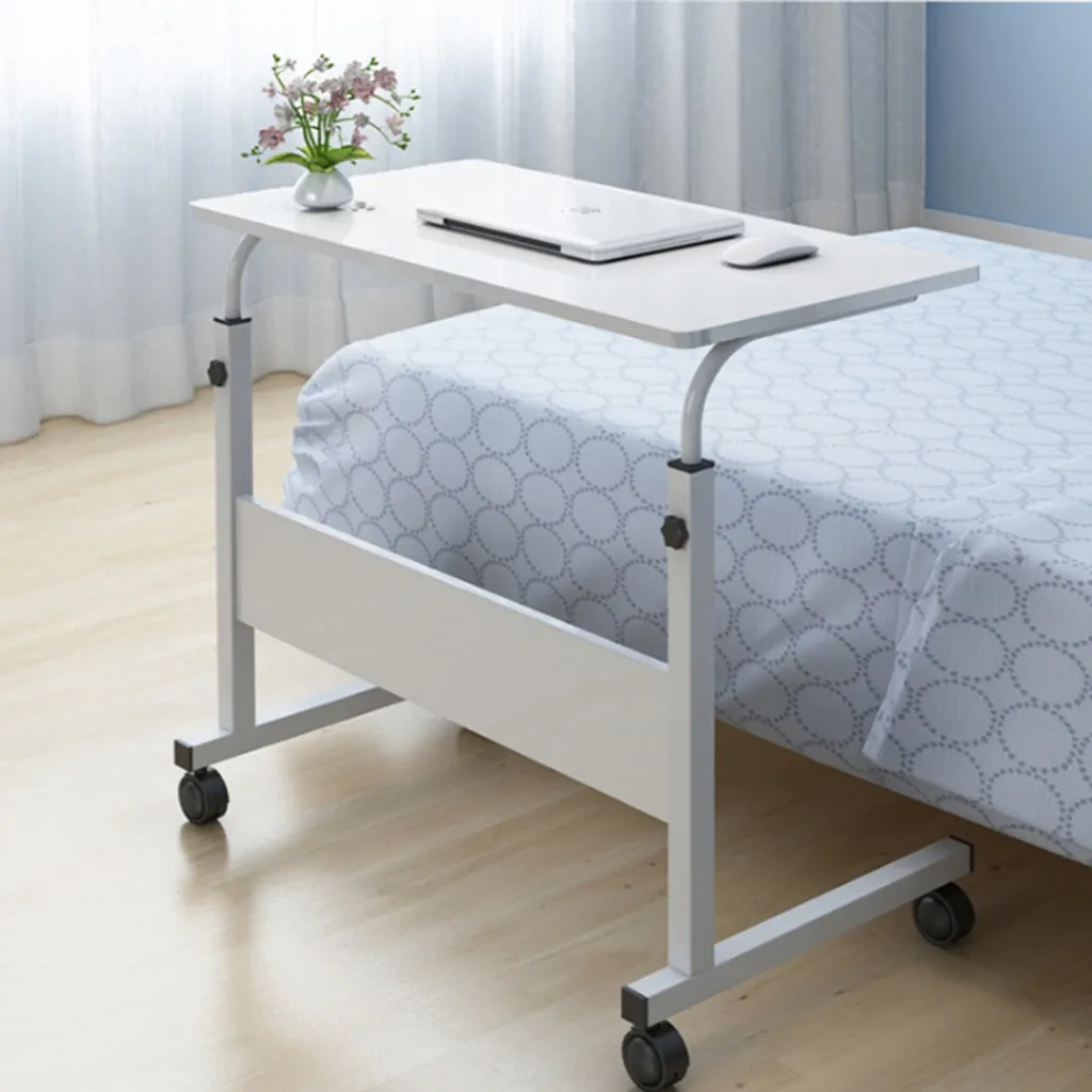 Table d'appoint à roulettes chariot mobile design noir mat - Charge 15kg