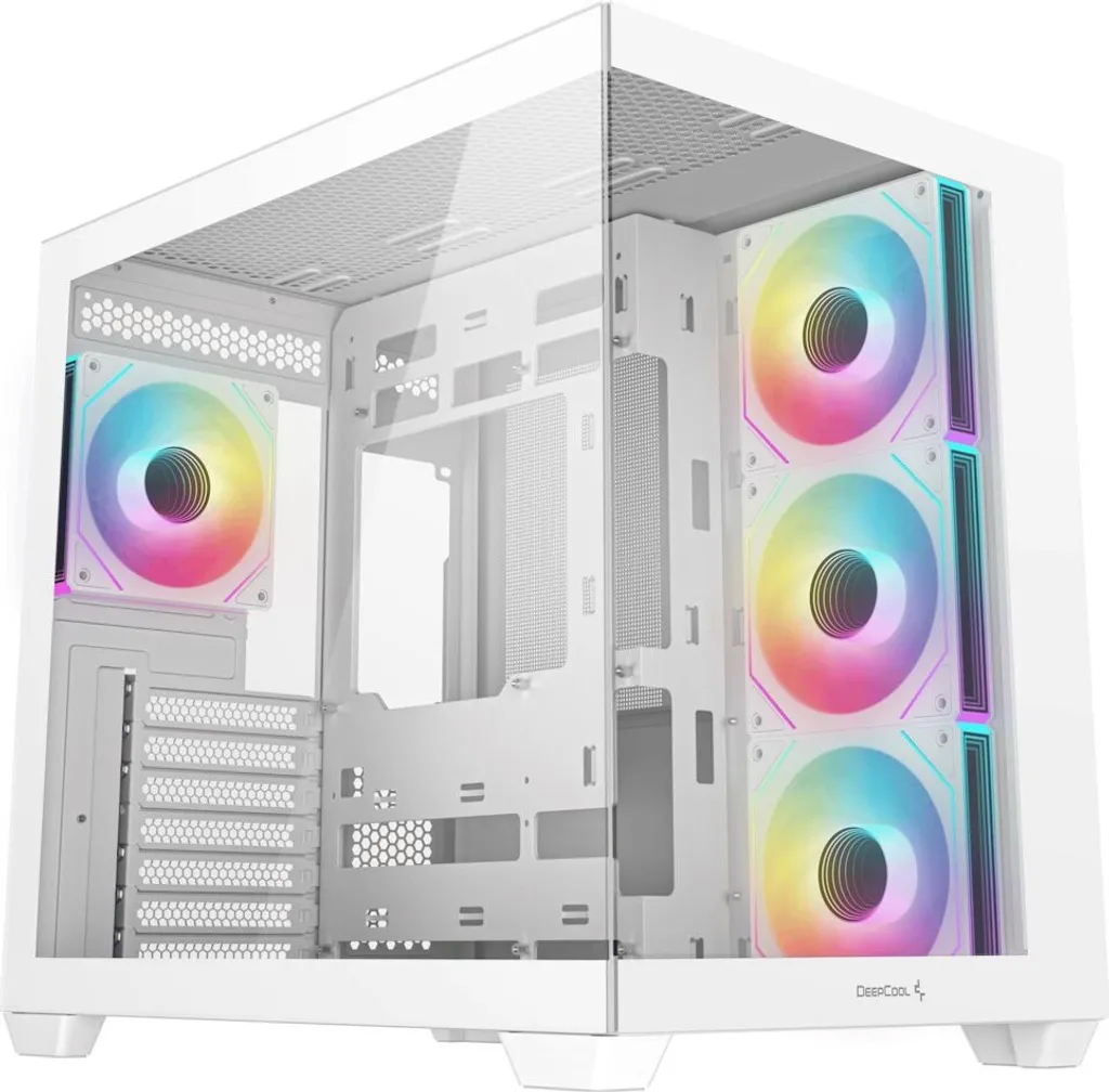 Boîtier PC pour Setup Gaming Blanc Deepcool CG530 4F WH Panoramique