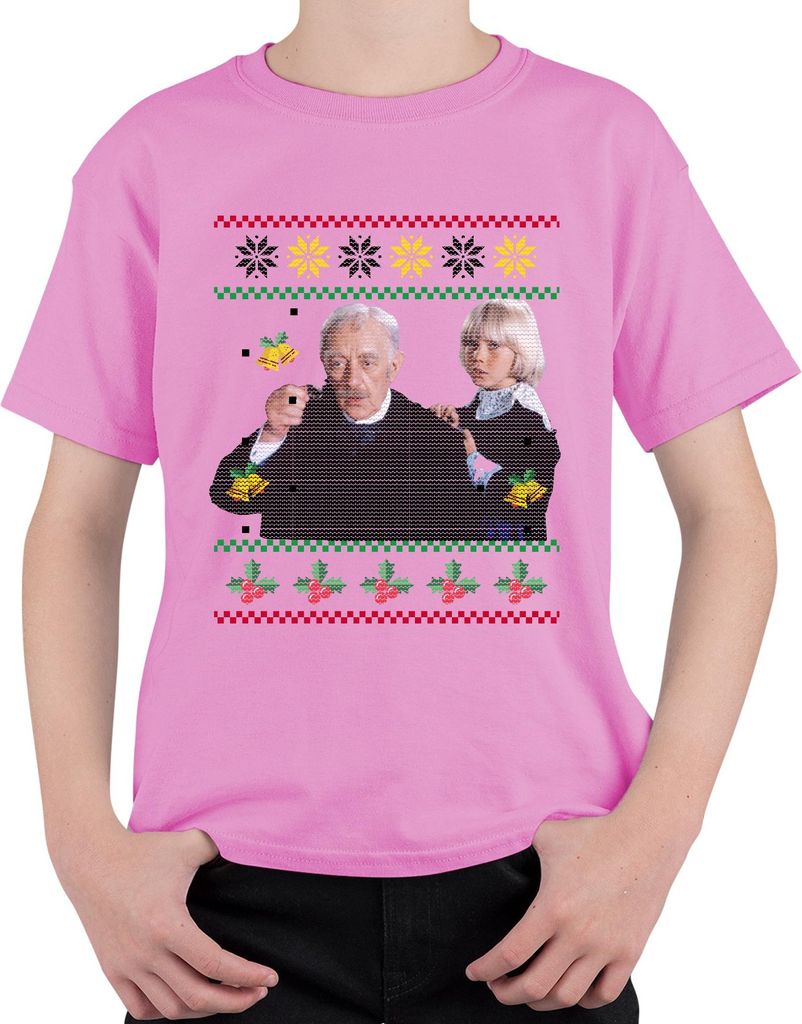 Der kleine Lord - Ugly Christmas Sweater Weihnachten Weihnachtsgeschenk Uni Kinder T-Shirt, Pink, 128