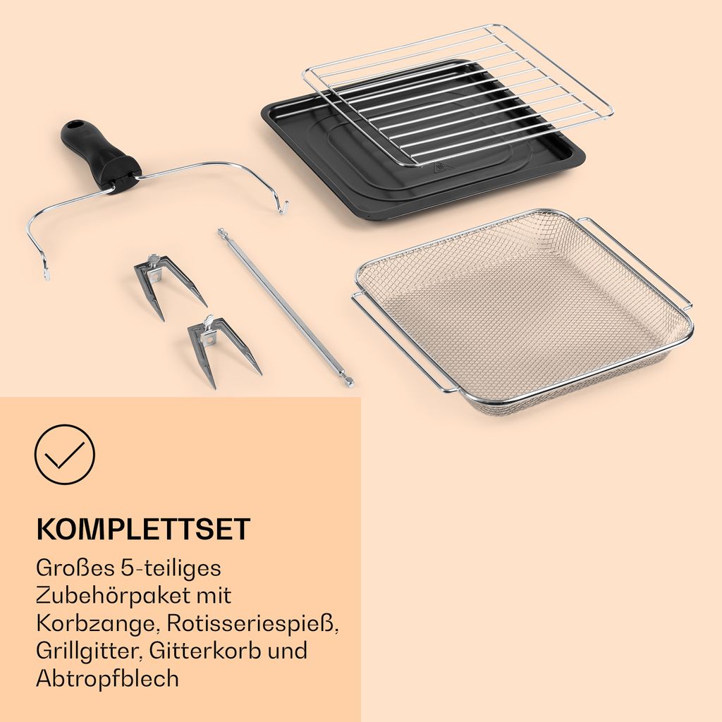 Klarstein AeroVital Cube Chef Heißluftfritteuse - 1700 W Produktbild 6