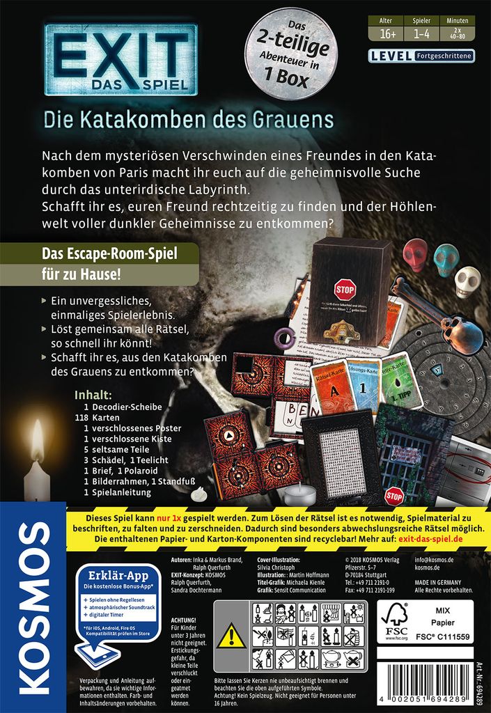 KOSMOS EXIT - Das Spiel: Die Katakomben des Grauens Produktbild 2