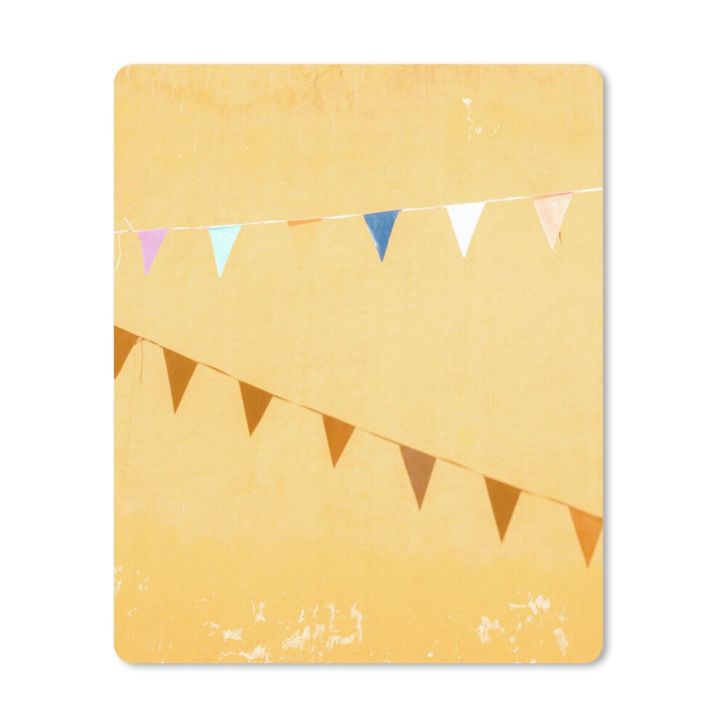 MuchoWow® Mauspad Mousepad Flaggen - Party - Gelb - Produktbild 