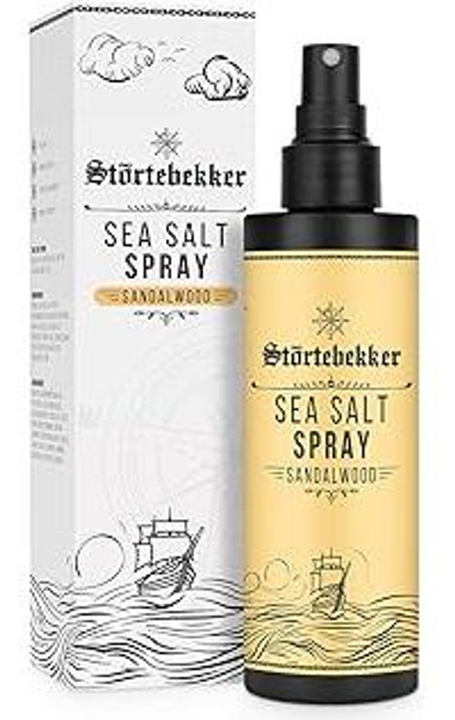 StörtebekkerPremium Sea Salt Spray Sandelholz – Salzwasserspray mit natürlichem Meersalz für Volumen, Glanz & flexiblen Halt – vegan, ohne S...