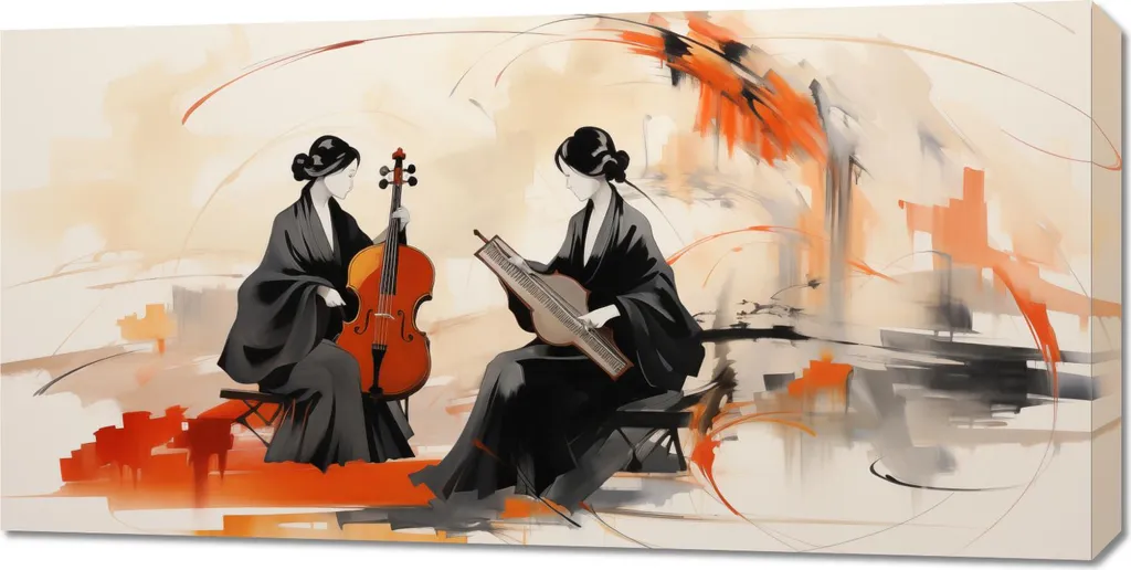 Décoration murale Harmonie du silence - Tableau toile XXL 100x50 cm