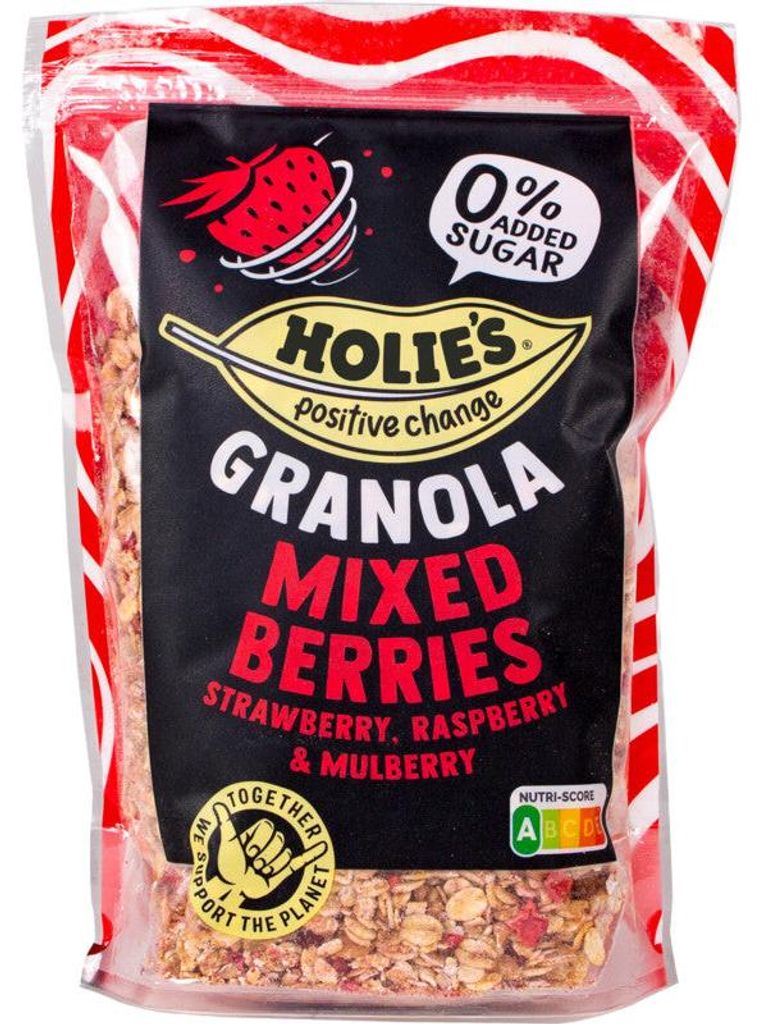 Holie's Granola Mixed Berries 350g – Chrumkavé müsli s Obrázok produktu 