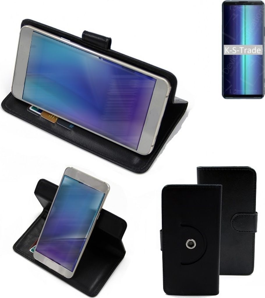 K-S-Trade Case Schutzhülle Handyhülle kompatibel mit Sony Xperia 8 Lite Flipcase Smartphone Cover Handy Schutz Tasche Klapphülle Walletcase