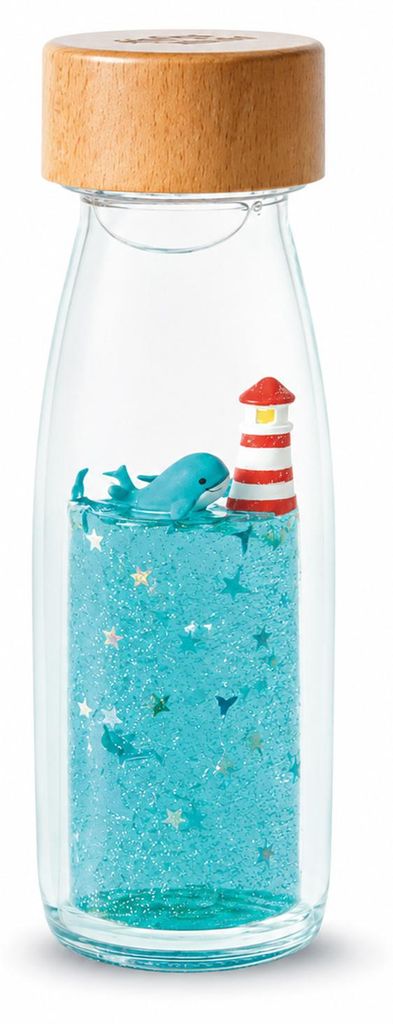 Bottiglia sensoriale Move Wal Tiny - 14 x 4 cm - Blu | di Immagine del prodotto 