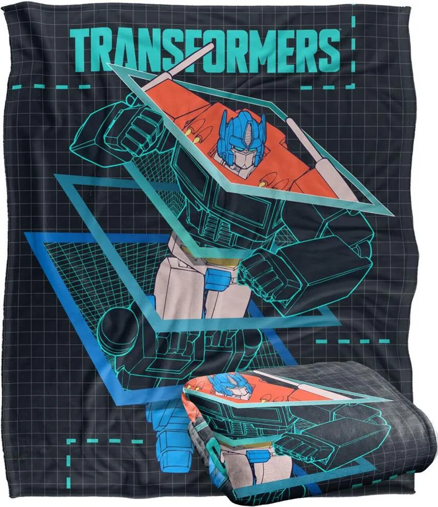 Couverture Douce Transformers Multicolore avec Motif Schématique TV19052 - 2